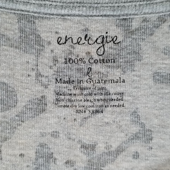 Energie Black and Gray Junior Top - Picture 3 of 5